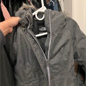 The North Face Charcoal Hooded Parka